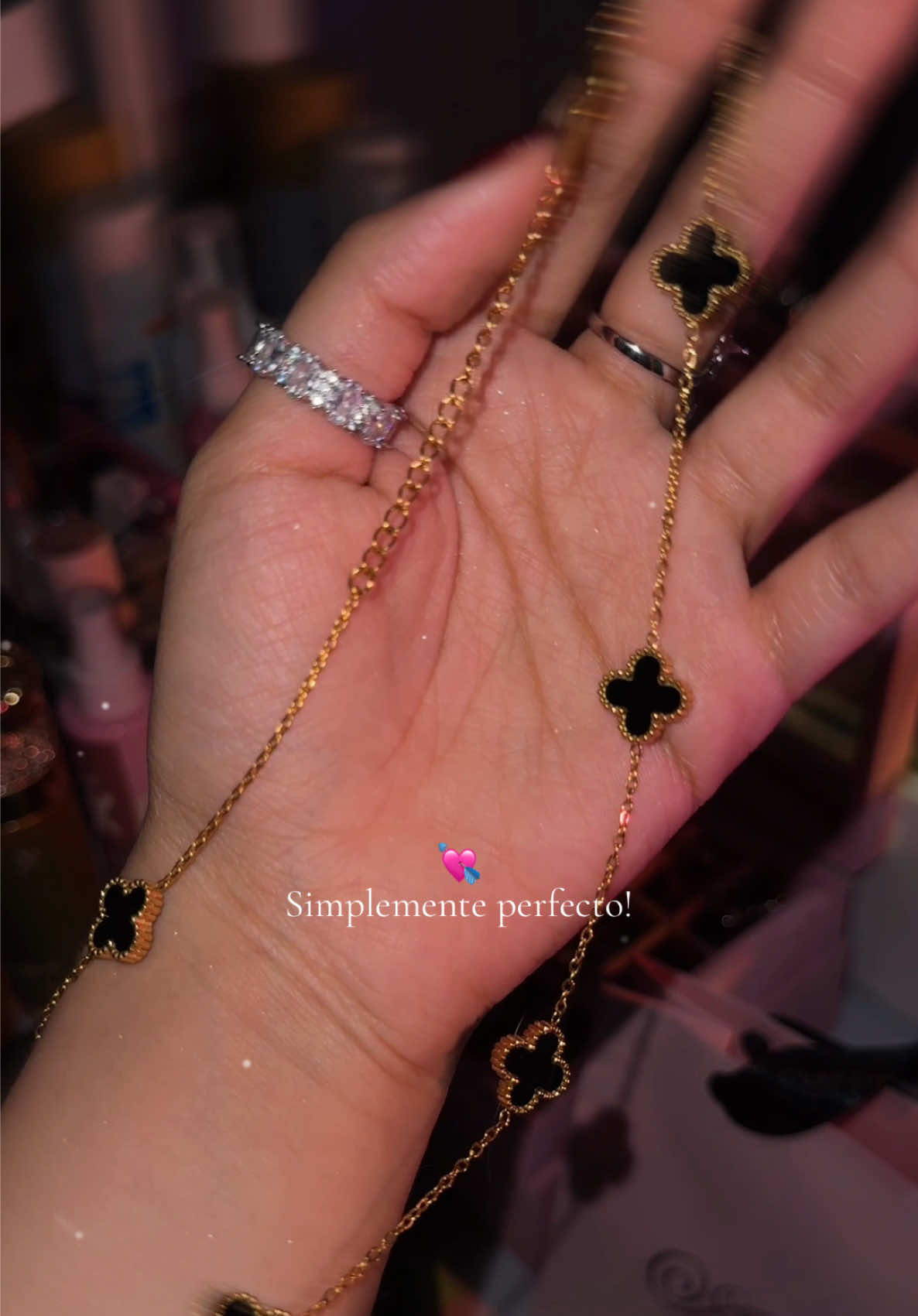 Acero inoxidable con baño de oro 18k 💲55.000 ¡El collar de tréboles más precioso! 💗⭐️ Envíos a todo Colombia 🇨🇴 #accesorios #medellin #aceroinoxidable #regalo #fyp 