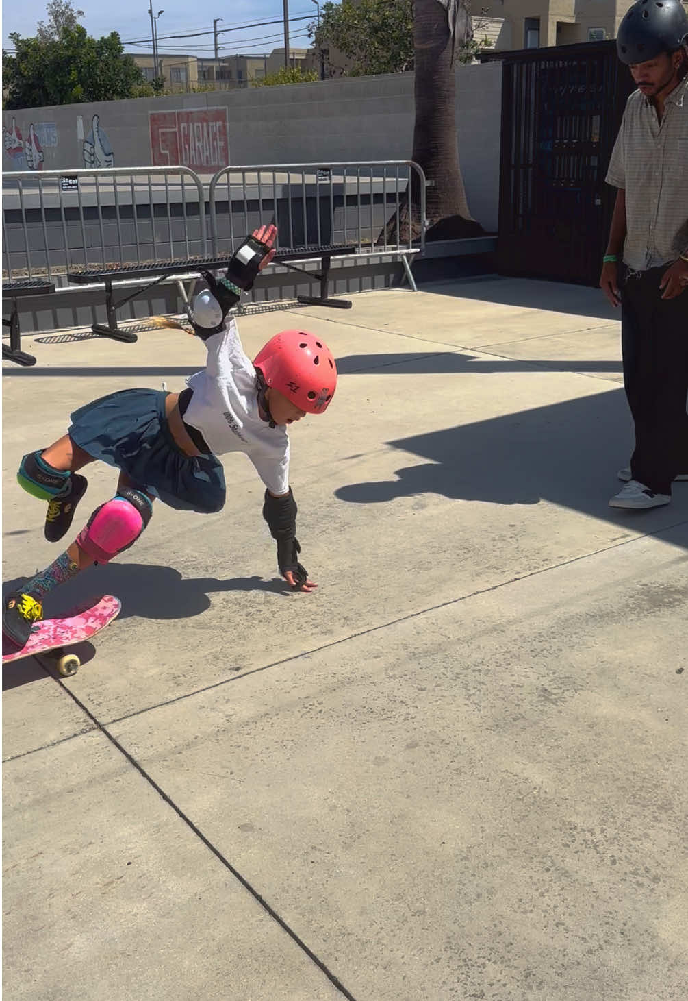 Morning talks with Dani🫶Find out what trick she wants to learn next! 🗣️ Drop a comment, let us know what you’re working on👊 #skatergirldani #kidsoftiktok #skatetok #progress Fakie #kickflip @Christian hall 