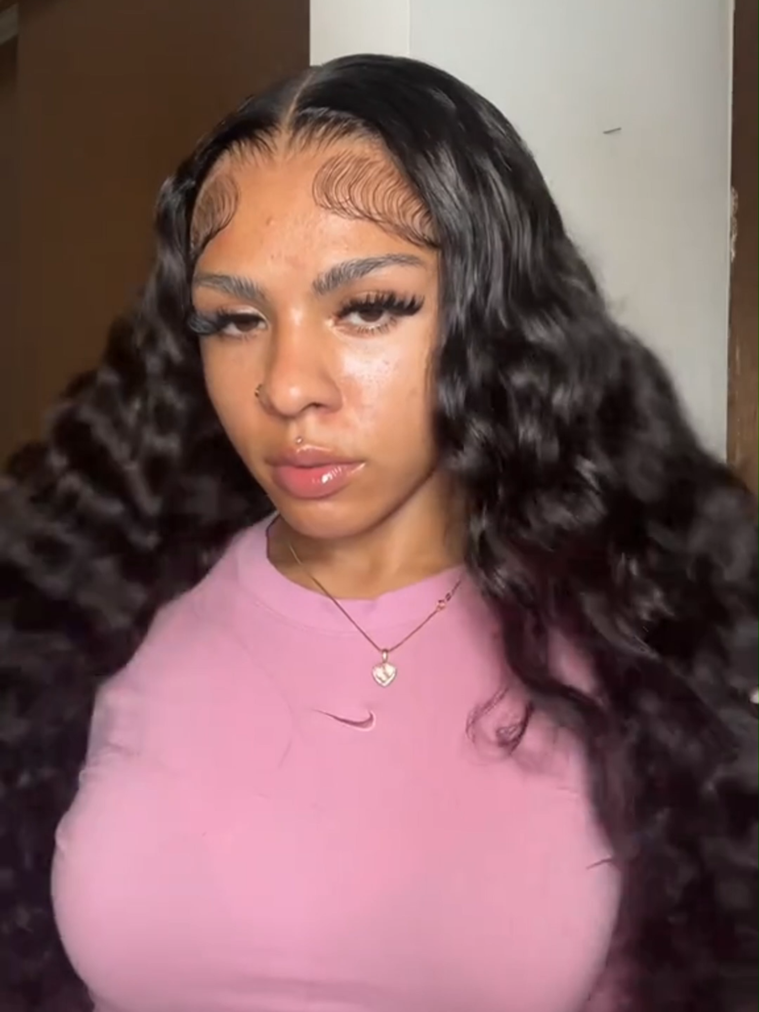 Good hair days start here — this wig never misses! 💁‍♀️🤩 . ➡️Hair: 24'' Bohemian Curl 13x6 Three-Go™ Glueless Full Lace Frontal Wig 👸Beauty: @kelani2bad #megalook #megalookhair #wigs #bohemiancurl #curls #wigstyle #glulesswigs #13x6frontalwig #wigtok