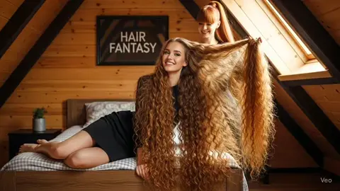 ✨ Double the beauty, double the magic ✨ Two incredible queens of hair showing us that length and volume have no limits! 🌟💫 📌 This video was created with the help of AI #HairFantasy #LongHairDreams #VoluminousHair #HairMagic #RapunzelVibes     