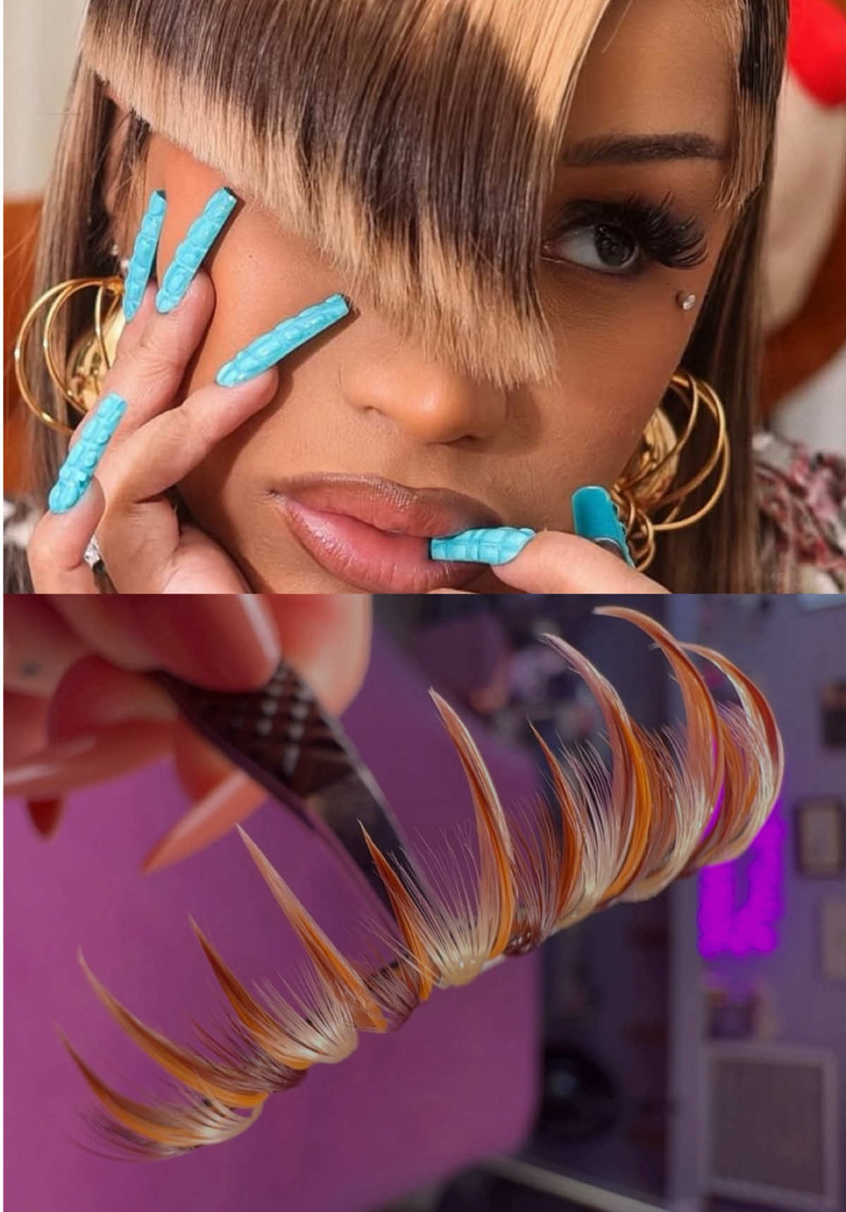 Cardi B inspired lash set. 🤎 handcrafted by yours truly! #cardib #lashes #fyp #lashextensions #lashartist 