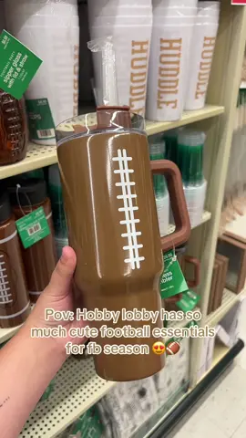 the cups are so cute 😩🏈#footballseason #hobbylobby #fypシ 