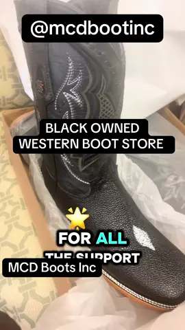 The BLACK OWNED WESTERN BOOT STORE IN CLINTON MISSISSIPPI @MCD Boots Inc. #fy #mcdboots #bestwesternbootceo #cowboyboots #ShopBlack  @YouTuber:Life with Genia Lee 