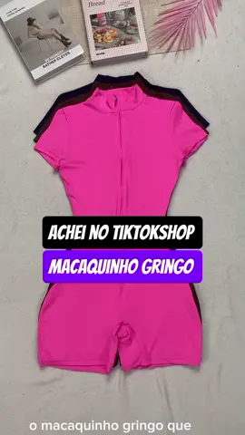 macaquinho gringo de academia perfeito acabou de chegar no tiktokshop #macaquinho #roupadeacademia  #academia #gym #tiktokshop 
