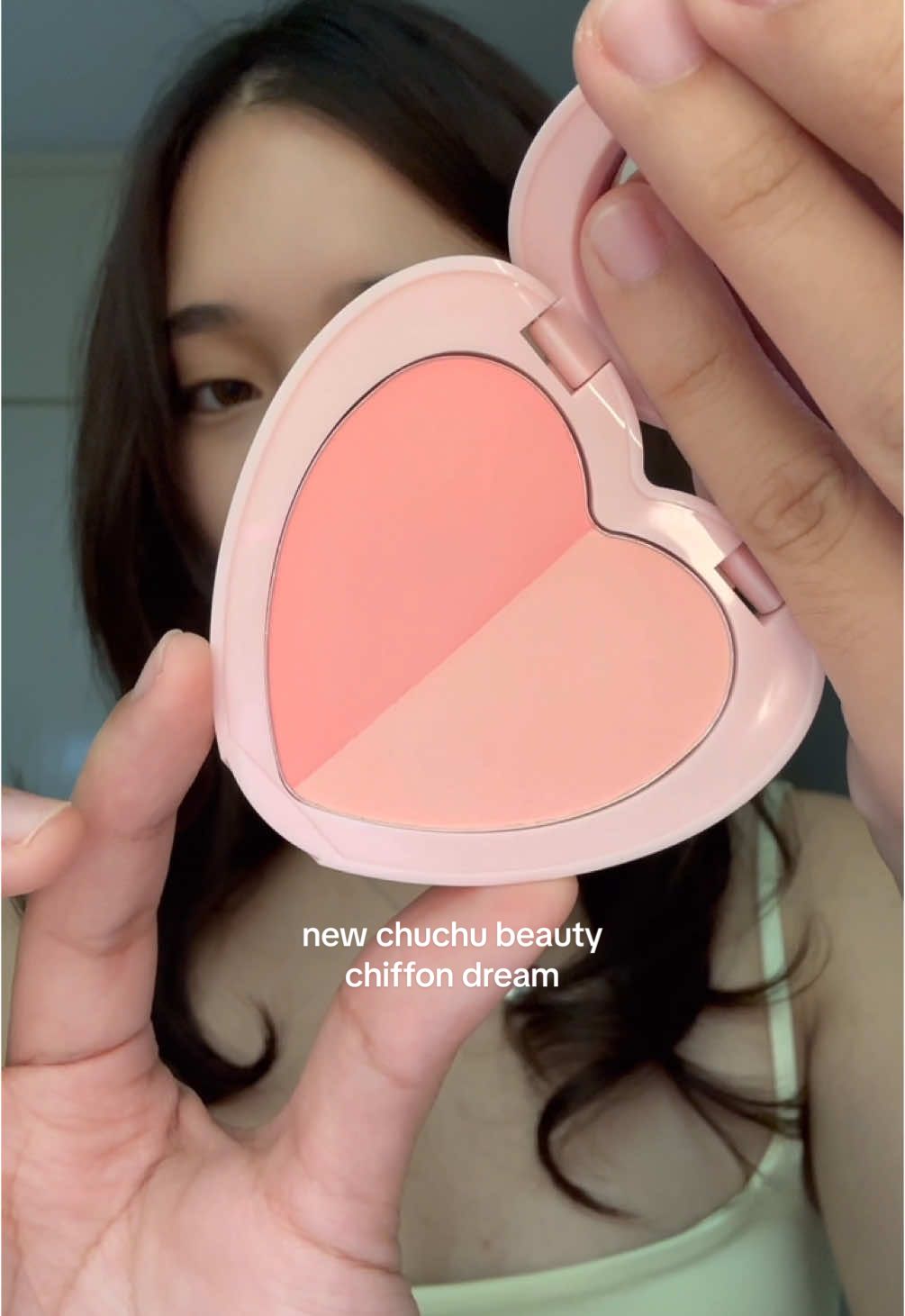 the gloomy weather isn't giving the blush enough justice! this shade is soo pretty @Chu Chu Beauty #fyp #makeup #makeupph #chuchubeauty #heartblushduo 