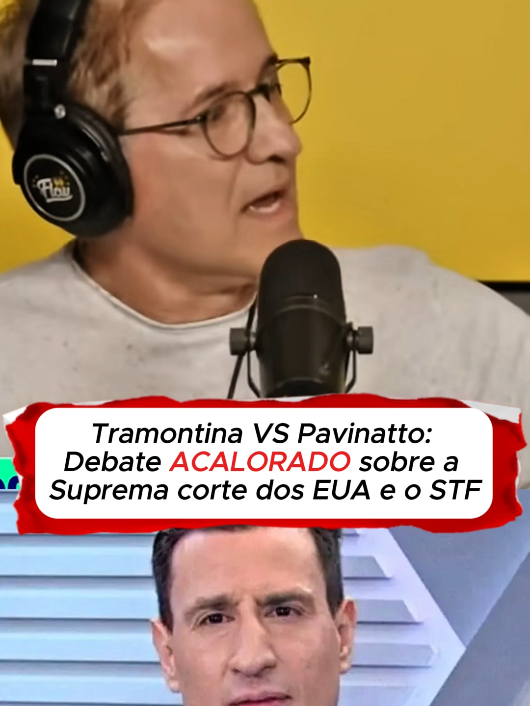 DEBATE ACALORADO ENTRE TRAMONTINA VS PAVINATO SOBRE A SUPREMA CORTE DOS EUA E O STF. #politica #fyp #foryou