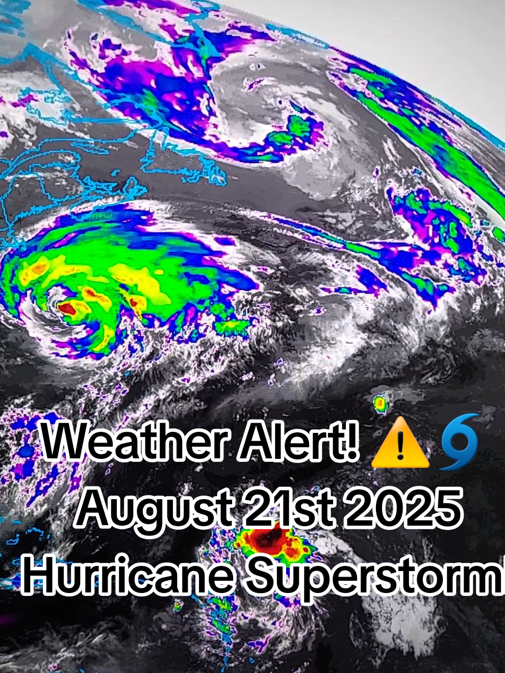 Hurricane Erin ! Weather Alert! ⚠️ August 21st 2025 Whirlwind 🌀 superstorm incoming! Hold on!  #hurricane #weatheralert #Whirlwind #Prophecy #fyp 