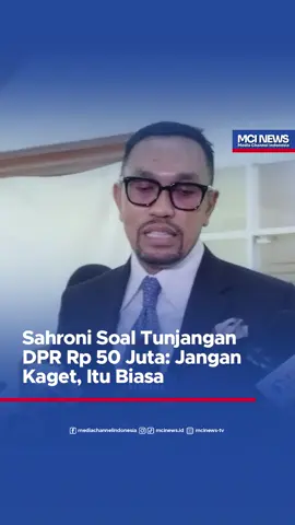 Wakil Ketua Komisi III DPR RI, Ahmad Sahroni, menanggapi tunjangan rumah anggota DPR sebesar Rp 50 juta per bulan yang menuai sorotan publik. Dalam keterangannya di Kompleks Parlemen, Senayan, Jakarta Pusat, Rabu (20/8/2025), Sahroni meminta masyarakat tidak hanya melihat dari nilai uangnya yang dianggap fantastis. Ia menegaskan, uang tersebut pada akhirnya kembali ke masyarakat melalui berbagai cara yang dilakukan para anggota DPR. Sahroni juga menilai, tunjangan tunai jauh lebih hemat dibandingkan fasilitas rumah dinas yang sebelumnya diberikan. Menurutnya, biaya perawatan rumah dinas bisa mencapai lebih dari 10 kali lipat tunjangan Rp 50 juta. Dengan alasan efisiensi, tunjangan rumah dianggap lebih ringan bagi anggaran negara ketimbang terus menerus menanggung biaya perawatan rumah jabatan anggota DPR. Bagaimana menurutmu, lebih wajar rumah dinas atau tunjangan tunai? #AhmadSahroni #TunjanganDPR #TunjanganRumah #DPRRI #BeritaTerkini #BeritaHukum #BeritaPolitik #Jakarta #BeritaHariIni #BreakingNews #FYP #ViralNews #BeritaIndonesia #PolitikIndonesia #IsuTerkini
