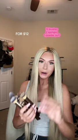 12 brushes for $12??? I’m sold #makeup #grwm #brushes 