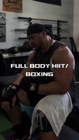 Full Body HIIT & Boxing: 1.) 4-5 Rounds: A.) Trap Bar Deadlifts x 1-3 B.) Lever Arm Jammers x 10 C.) Kneeling KB Lateral Swings x 12 2.) 3-4 Rounds: A.) DB Split Squats x 6 reps/leg B.) Horizontal Pull Ups x 15 C.) Side MB Slams x 10  3.) Heavy Bag Work x 1-2 Rounds x 10 minutes  #athlete #GymTok #strengthandconditioning #hiit #cardio 