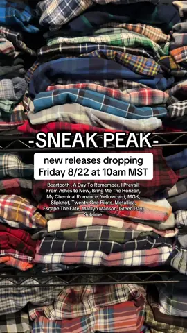 which is your favorite? 😮‍💨 #onlyflannz #bandflannels #metalcore #metalheadsoftiktok #concertaddict 