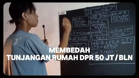 Simulasi kalo 50 juta tunjangan rumah anggota DPR buat bayarin Spp anak SMK ampe lulus.