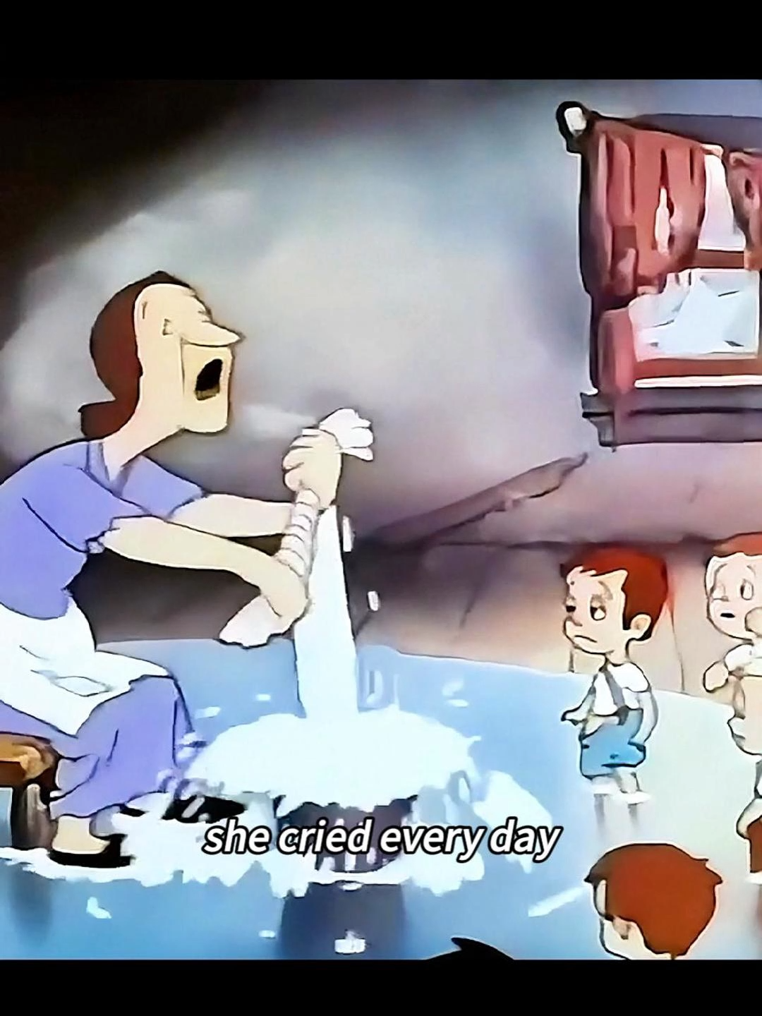 The woman gave birth to 20 children, and there was nothing to eat at home. Even a single red bean had to be shared among 20 people!#cartoons #funnyvideo #childhood #movieclips #tik_tok #animation #foryour #us_tiktok #usatiktok #Classic #fyp #nostalgia #us #usa #usa_tiktok