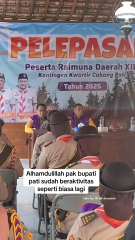 alhamdulillah pak bupati pati sudah beraktivitas kembali,semoga bisa membangun pati lebih baik lagi. sumber: fb eko kuswanto #wonglucunepati #wargapati #pati 