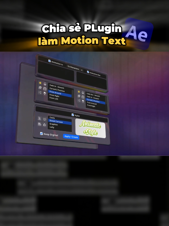 Chia sẻ plugin làm motion text trên After Effect chỉ với 1 click đơn giản như dùng Capcut #vfx #aftereffects #editvideo #motiongraphics #animation 