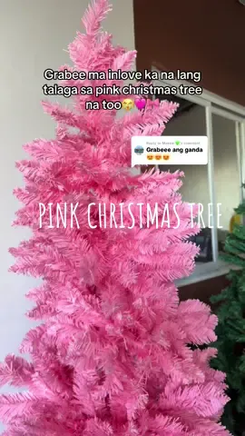 Replying to @Maeee 💚 Legit ang gandaaa ng pink Christmas tree🩷🎀 #christmastree #pinkchristmastree #christmastrees #christmasdecor 