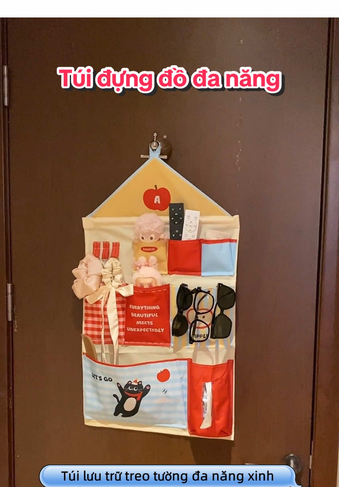 Túi treo tường đựng đồ đa năng cute #tuidungdo #tuitreotuong #TH✿ #giadungtienich 