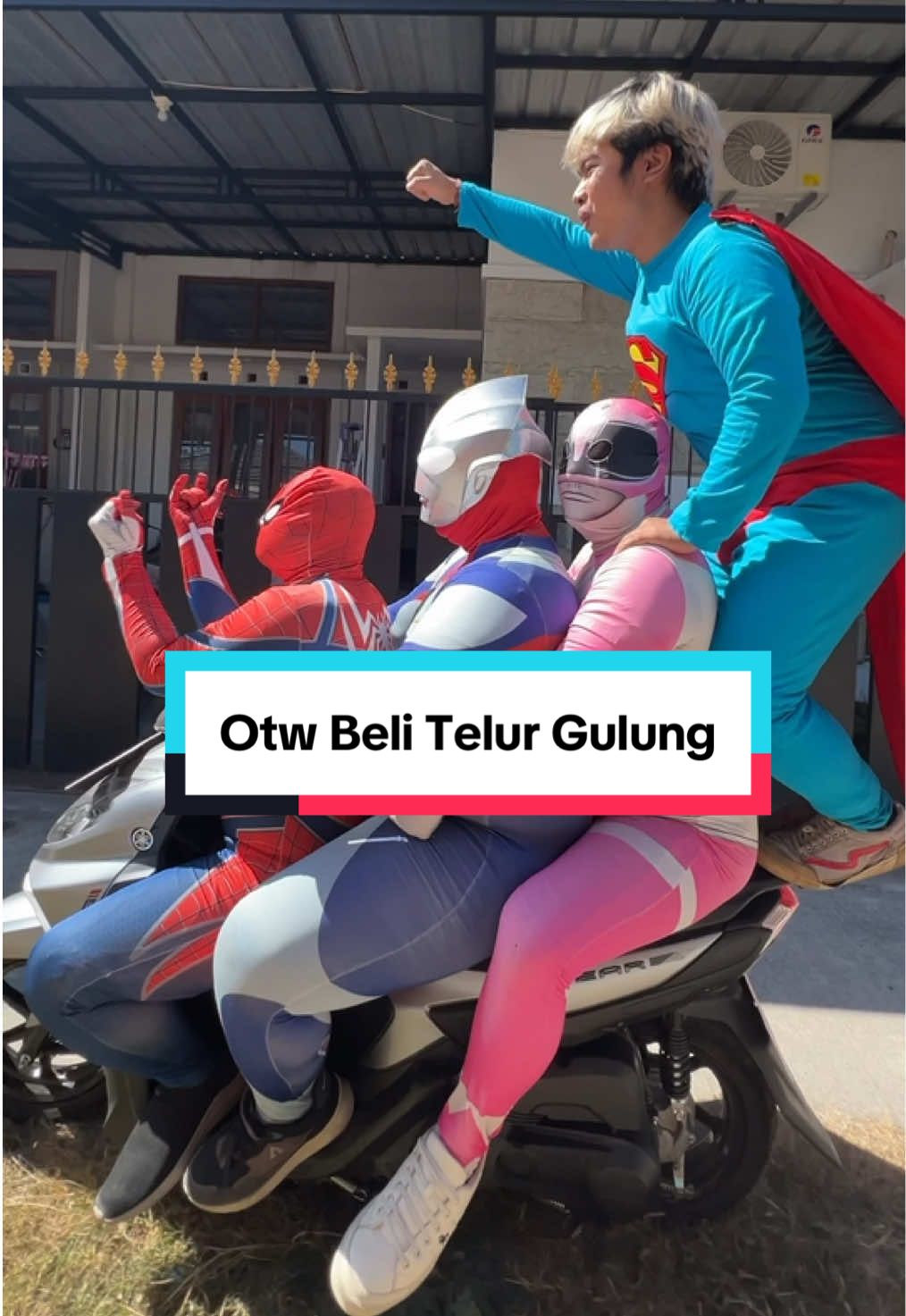 Otw beli telur gulung, karna kita kuat banget😤 #superherokocak #gear125 