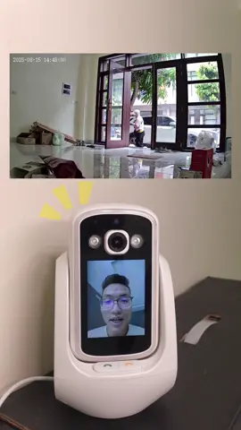 Camera gọi 2 chiều trông nhà, có màn hình chuẩn IPS to rõ nét. 