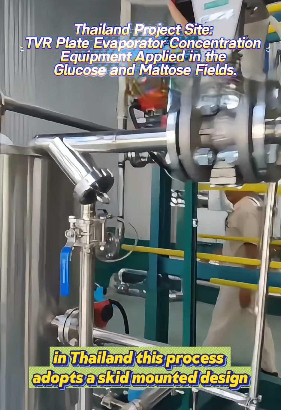 Watch Our TVR Plate Evaporator Boost Glucose & Maltose Production in Thailand! 🔥 #TVREvaporator #PlateEvaporator #GlucoseConcentration #MaltoseProcessing #ThailandProject #FoodTech #IndustrialEquipment #EngineeringMarvel #EfficientEvaporation #FoodAndBeverage #TechInnovation #Manufacturing #AsiaProjects #ChemicalEngineering #processequipment 