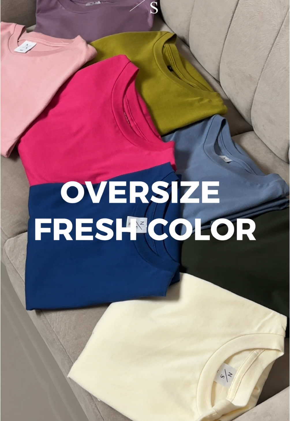 Warnanya lucu-lucu banget! Gacukup punya 1 warna sih😍✨ #atasanwanita #oversizedshirt #blousemurah 