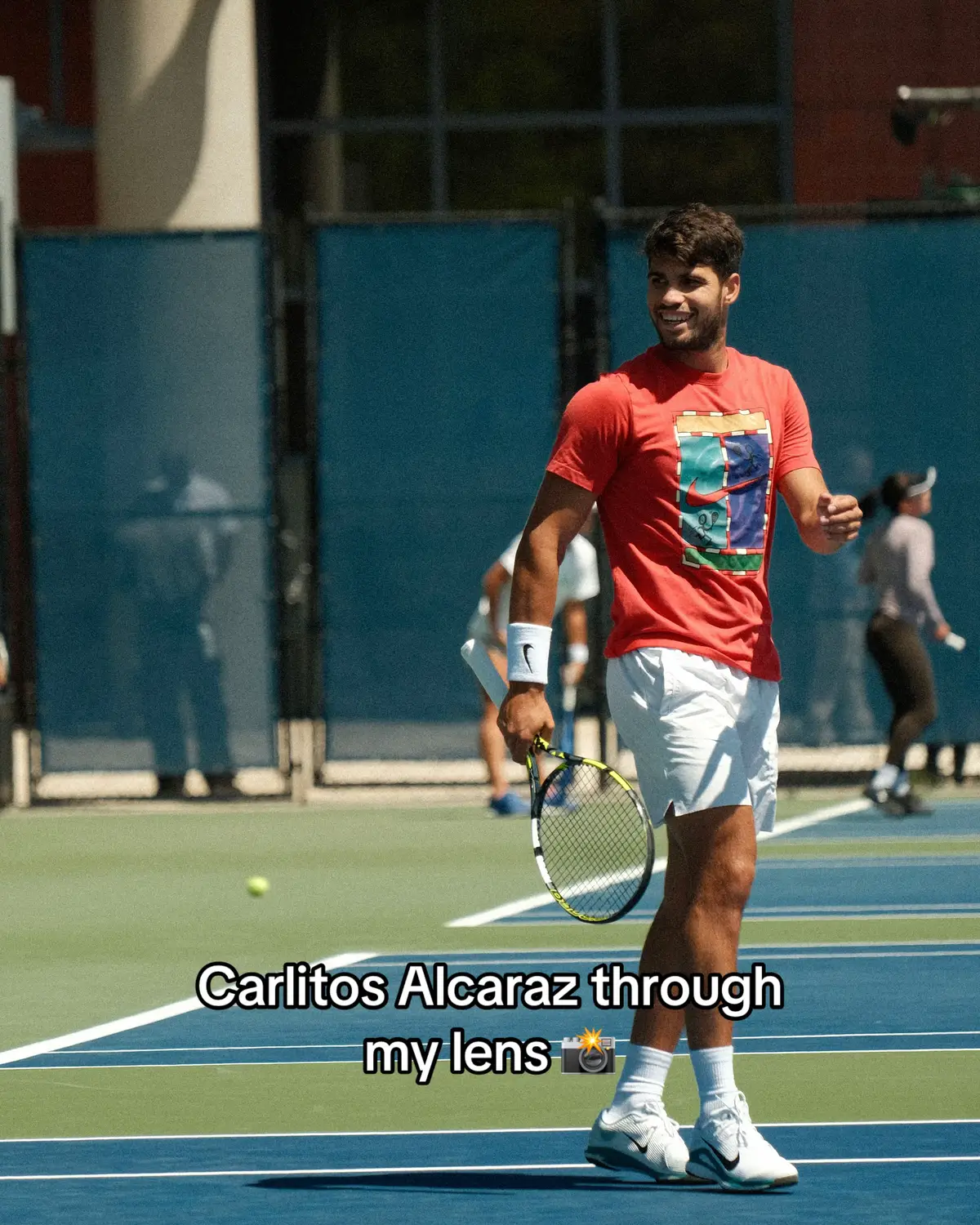 Getting the shots #USOpen #tennis #carlosalcaraz  @Carlos Alcaraz 🧠❤️🥚🥚 