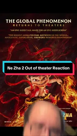 Ne Zha 2 Out of theater Reaction #greenscreen #nezha #animation #movie #fyp 