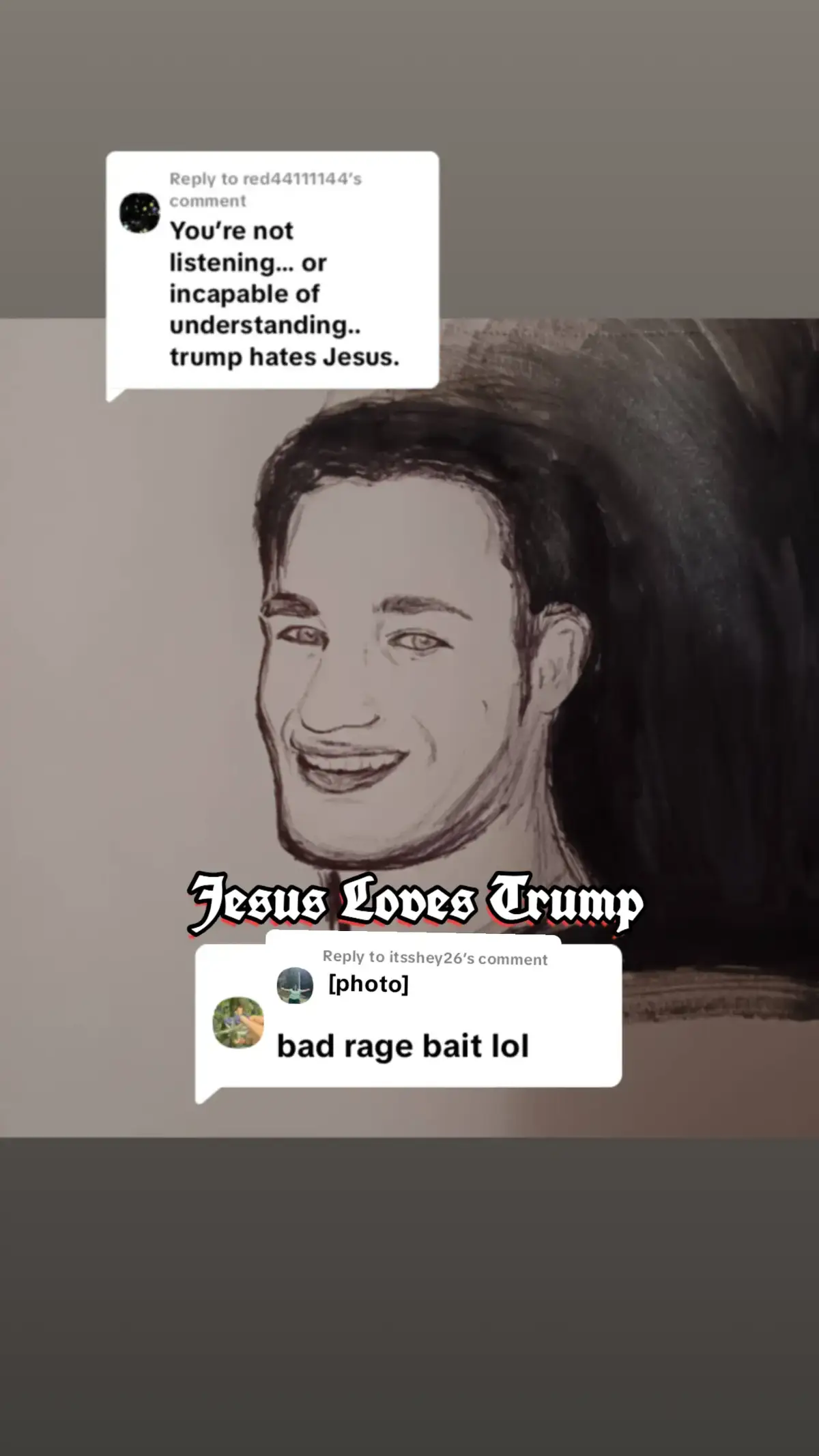 Replying to @itsshey26☆ jesus loves trump #donaldtrump 