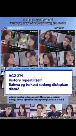 Opini Sinet AGZ 274 Dear warga namaste, sobat warung jeda. Siapa yg amaze dengan eps hari ini. Aku bisa relate dengan teman2 kalau hari ini epic banget eksekusi “history repeat itself”.  Hari ini jadi titik awal Harry membuka semuanya, sejarah Alveric–Casarius, orang tuanya sebagai Hacker, hingga mempersiapkan Aqeela masuk ke sistem sebagai counter, sesuai yang pernah dia bahas.  Harry hadir sebagai pengendali ruang, pengatur strategi yg seolah sudah disiapkan sejak lama sembari menunggu percikan kejadian itu terulang. Mereka berenam akan berada diposisi sama kuatnya saat ini, aliansi perlawanan yg menjelma sebagai Alveric Muda dan Tim Elitenya untuk melawan Casarius.  Kemarin kita bahas seperti ada sesuatu yg tersimpan di Cassandra dan ini terhubung dengan informasi Harry saat bahas Raisa Teriaz. Kalimat “apa yg ada akan tetap ada”, menurutku ini penegasan bahwa walaupun Cassandra rapuh dan terlihat mengikuti alurnya Oma Dominic, dibelakangnya Cassandra bergerak tenang dan taktis dengan Instingnya sebagai seorang Ibu dan kepekaannya sebagai pakar hukum. Kalau iya, berarti secara tidak disadari, Casarius mungkin sudah akan mulai diserang secara dingin tanpa suara dari beberapa sisi secara terpecah sampai akhirnya puzzle perlawanan itu muncul bersama. Alveric Muda dan Tim Elite, Cassandra, Axel.  Kemudian Harry menceritakan bagaimana dia sudah bertemu Aqeela sebelumnya dan perasaannya yg besar selama ini. Fattah bertanya tentang keyakinan Harry terhadap Aqeela, Harry yakin dengan logika Aqeela, keberanian dan ketulusannya, apa yg dilihat Harry mungkin tidak dilihat Fattah selama ini tentang Aqeela dengan semua puzzlenya yg bisa utuh. Harry sempat bilang “gue yakin meskipun sempet…., well gue cowo biasa”, kalimat gue cowo biasa menurutku mewakilkan bagaimana Harry menjadikan dirinya yg seorang manusia ini masih mungkin punya kesalahan dalam menilai, masih mungkin ada keraguan dalam melangkah dan keresahan ketika hubungannya dengan Aqeela mungkin sedang tidak stabil. Ini potret manusia yg bijak, seyakin apapun dirinya atas sesuatu, dia masih menempatkan ruang lain untuk kemungkinan2 diluar kendalinya. Aqeela datang ke rumah Fattah lalu bicara dengan Zara. Dialog Aqeela inkonsisten, dia ingin balikan dengan Fattah tapi juga mendorong Zara jujur pada perasaannya. Zara makin yakin bahwa balikan itu bukan keinginan Aqeela, melainkan pengaruh luar. Setelahnya Aqeela ngobrol dengan fattah atas tujuan sama. Dititik ini Fattah yg telah diarahkan Harry berhasil membuat Aqeela mengakui bahwa dia ga bisa kehilangan Harry dan balikan dengan Fattah bukan keinginannya. Aqeela telah berada di peak momennya, sebagai bom waktu untuk dia melepaskan semua isi kepalanya.  Harry menemui Aqeela, seperti biasa Harry hadir dengan ketulusan empatinya, tanpa menghakimi, tanpa sepenuhnya membenarkan. Aqeela bilang dirinya kacau, sebagaimana kita bahas bahwa Aqeela masih dengan badai emosinya tapi bukan kemunduran karakter melainkan proses dia dengan dirinya untuk menemukan dirinya yg sebenarnya dan bertahan disemua badai yg ada. Seperti kata Harry, badai itu justru mungkin menunjukkan arah yg semakin jelas. Jika kita kilas balik, badai yg muncul diantara HarQeel yg dipicu oleh cantika dan tante mayang membuat arah Harry semakin jelas untuk bergerak. Harry akhirnya mengambil langkah menemui 4 pilar dan menceritakan semuanya. Selanjutnya mungkin salah paham antara Zara dan Fattah akan jadi titik balik untuk Zara menyadari perasaannya ke Fattah yg kemudian menjadi ruang baru bagi mereka. Terakhir menunggu Umi bergabung di 6 pilar, karena formasi Alveric dan Tim Elite tinggal menunggu the final boss muncul. Aku pernah bahas di vt tentang kenapa Aqeela tidak dilibatkan di misi mereka, bukan karena ingin menyembunyikan dari Aqeela tapi butuh kesiapan dan ketenangan dari Aqela sendiri dan bisa jadi memang yg terkuat sedang disiapkan diam2, Aqeela sebagai counter sistem dan juga counter Harry, sebagai penjaga jalan pulang. We’ll see🍃 #opinidianfajarini #diwarungjeda 