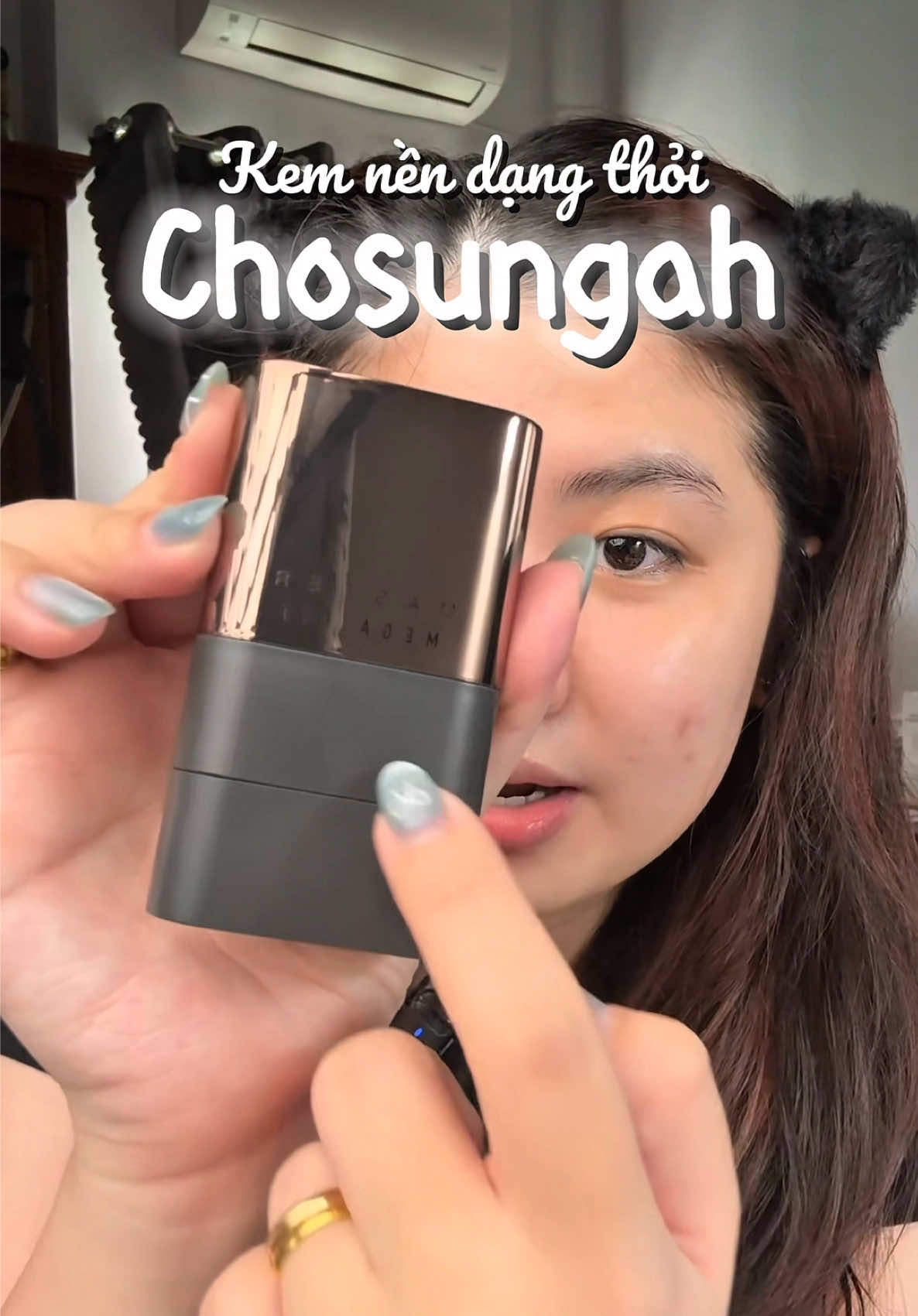 Kem nền dạng thỏi Chosungah Mướt da, bền, có kiềm dầu nha   #chosungah #porcelainmegafit #stickfoundation #foundationreview #makeup 