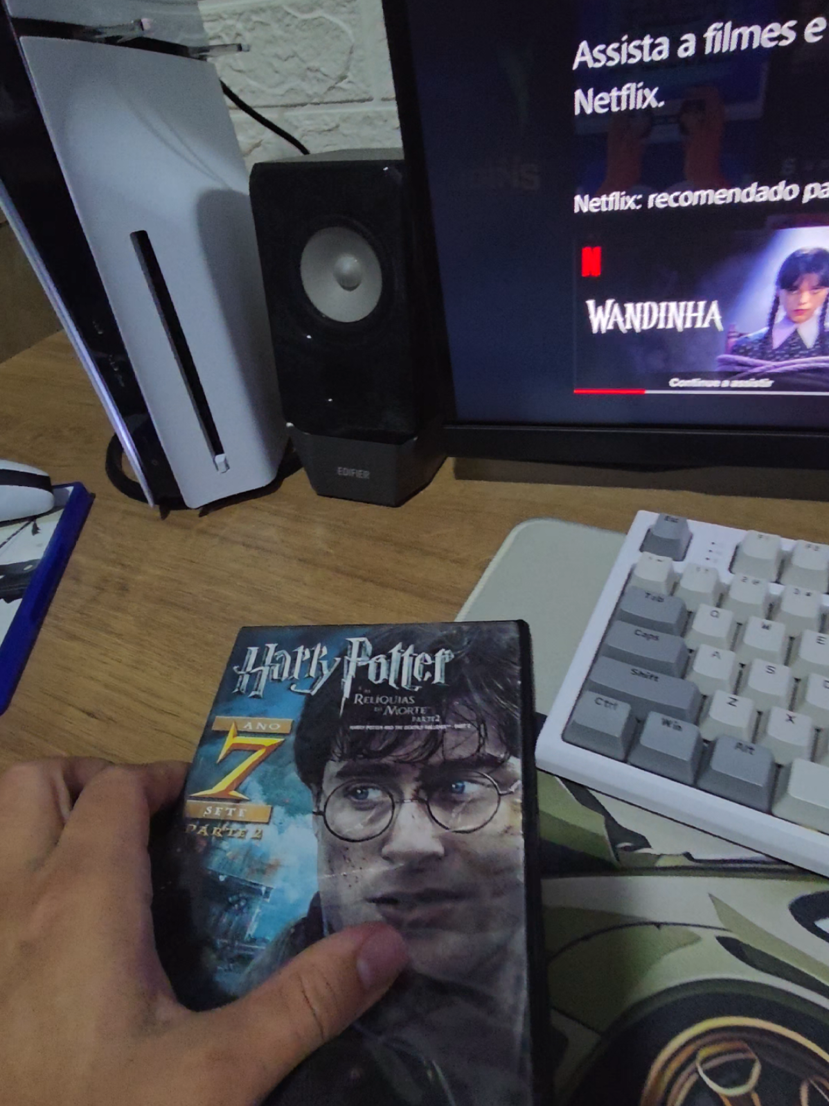 Harry Potter DVD teste no Playstation 5 slim . Curioso não ? #harrypotter #playstation5 #harrypotterreliquiasdamorteparte2 #tiktok 