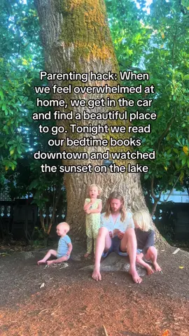 Sunsets on the water can be a healing salve for the soul, especially when everyone is getting on eachothers nerves.  #parentinghacks #sahm #familytime #gentleparenting #Outdoors 