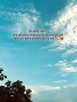 হ্যাঁ আমি সেই!!     যার অভিমান বোঝার মতো কোন মানুষ নেই, কিন্তু ভুল বুঝার মানুষের অভাব নাই..!😅💔 #foryou #viralvideo #fyp #nawaz_416 #foryoupage 
