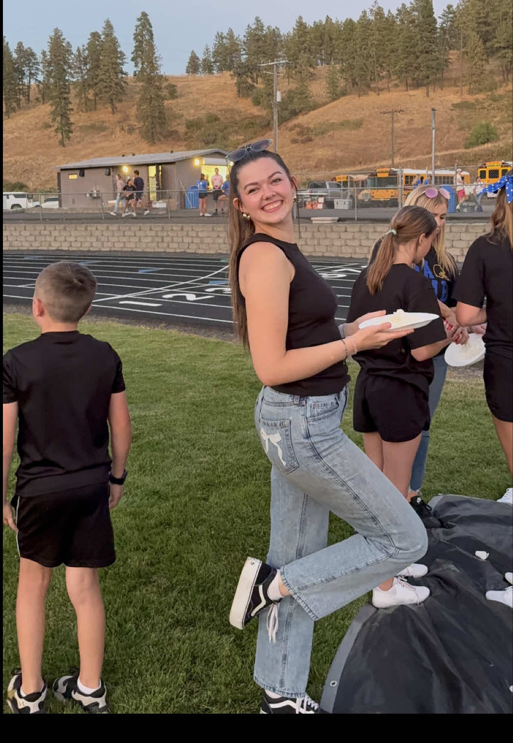 Pie face!🥧😈 #pieface #cheer #backtoschool #fundraiser #fyp 