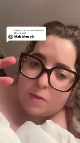 Réponse à @Ninie kakal 