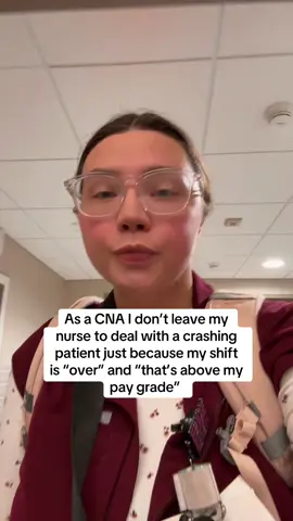 I hear it so much from other cnas and idk if it’s lack of confidence and believing you’re apart of the team or just laziness #fyp #nursingstudent #foryou 