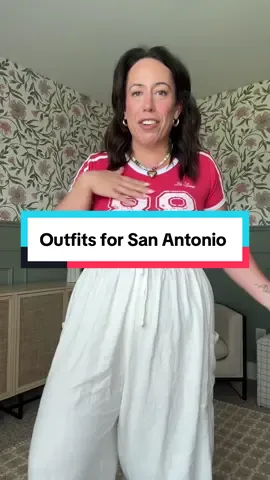 Packing fits that love a soft tummy + thick thigh moment 💃✨ San Antonio, TX—get ready 👀🔥 Who else struggles with outfit planning for trips? 🙋‍♀️ sharing all the details over on LTK  #softtummythickthigh #midsizefashion #ootdideas #vacationoutfits #realisticstyle  