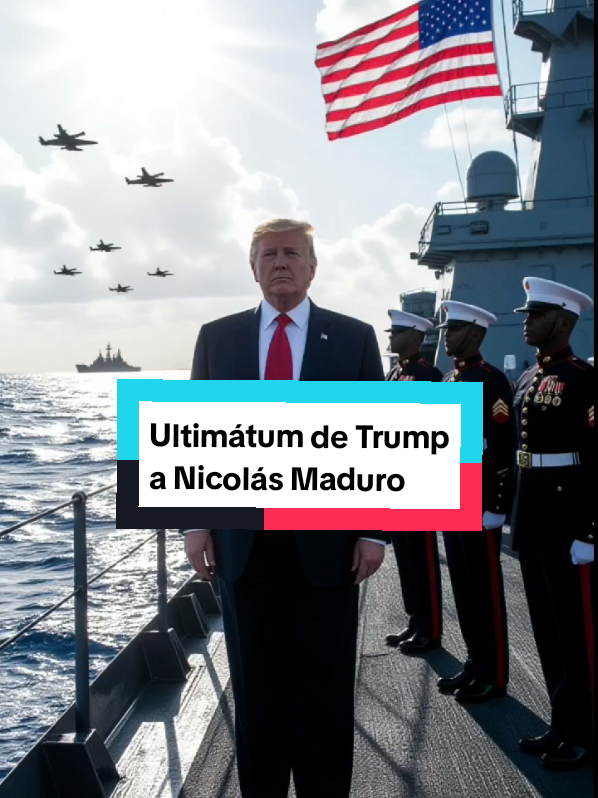 Donald Trump acaba de lanzar un ultimátum históric: ¡Nicolas Maduro tiene 4 días para entregarse! si no lo hace, las fuerzas armadas de Venezuela deberán entregarlo porque según Trump, ya no hay escapatoria. #Trump #njtok #NJT #USNews #breakingnews 