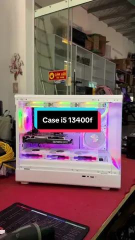 Cấu Hình Pc B760 wifi new Cpu i5 13400f + tản nước 3 fan + ram 16G bus 3200 DRR4 RTX 3050 SSD samsung 512G Nguồn 550w vỏ bể cá fun led RGb Màn 27 inh cong tặng kèm phím chuột loa lót chuột dây mạng cho ae live game chiến game 