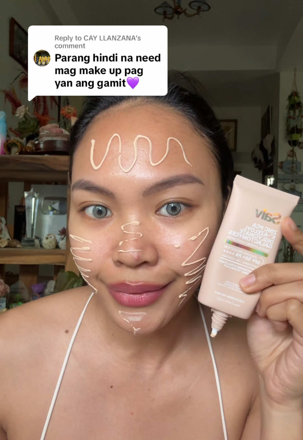 Replying to @CAY LLANZANA #salv #sunscreen #tintedsunscreen #makeup #skincare #fyp 