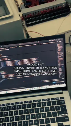 Sistem ATS PLN dan Aktivasi Inverter, sekaligus Kontrol SMARTHOME Lampu 128 Chanel Berbasis PWA untuk IOS dan Android  Siap meroket ke Bandung. #elektro #electricalengineering #Teknik #IoT #umm 