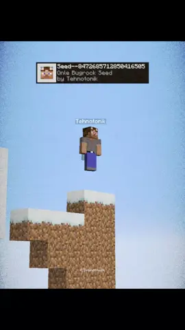 Minecraft Only Bugrock seed moment #Minecraft 