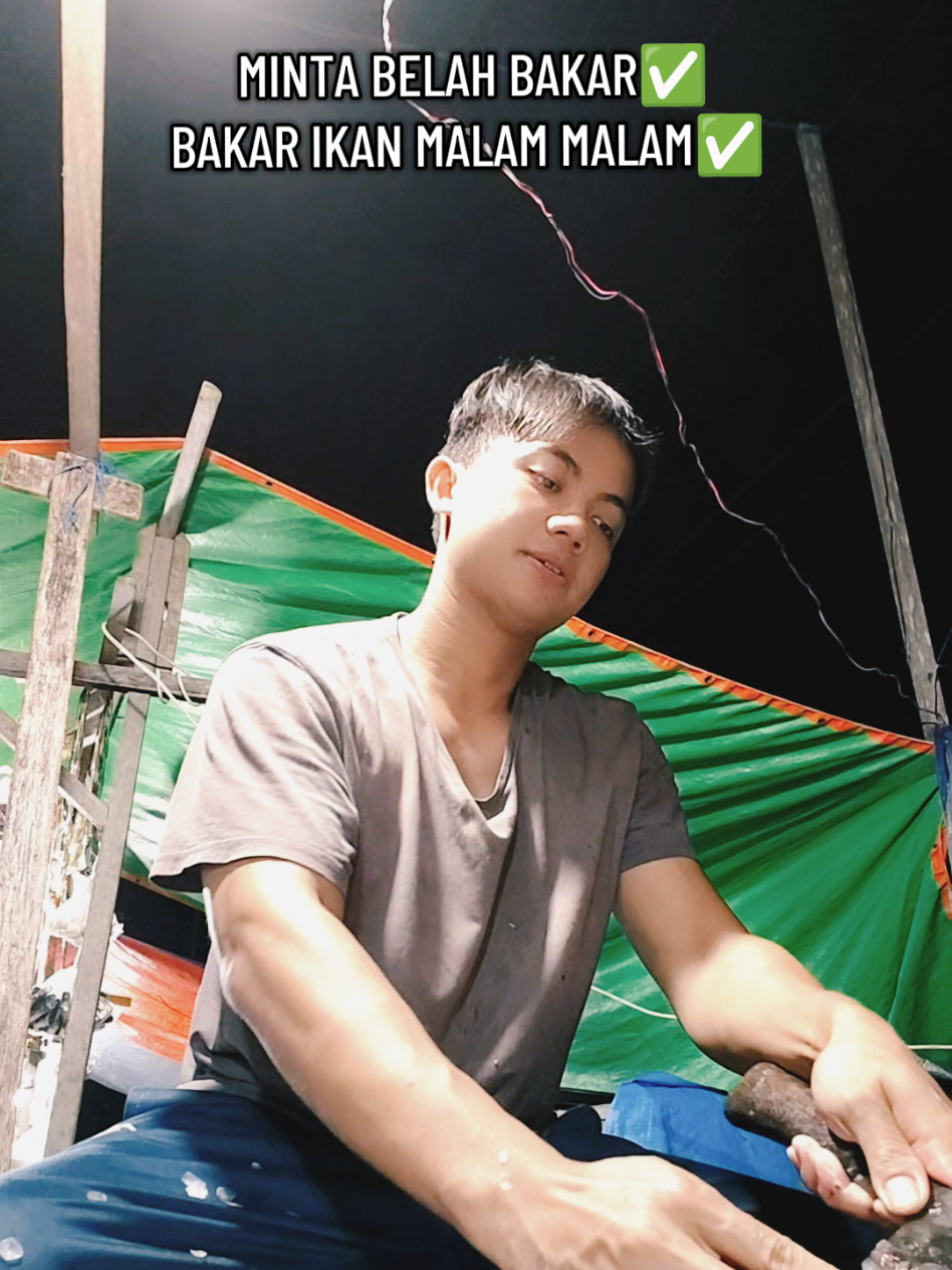 emang nga repot kah bakar ikan malam malam  #iman02 #kasiiman02rvlogjualikan 