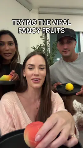 trying juicy fruits with @Dhruvva and @Jarrod Neumann 💛🥭🍑🍋