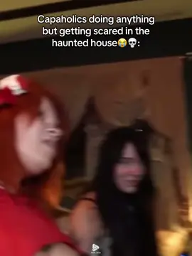 Capaholics made the workers forget their job was to scare them😭💀 #ddg #deshaefrost #funny #viral #fyp