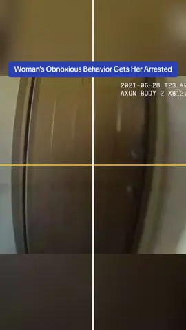 Woman's Obnoxious Behavior Gets Her Arrested #cops #copsoftiktok 
