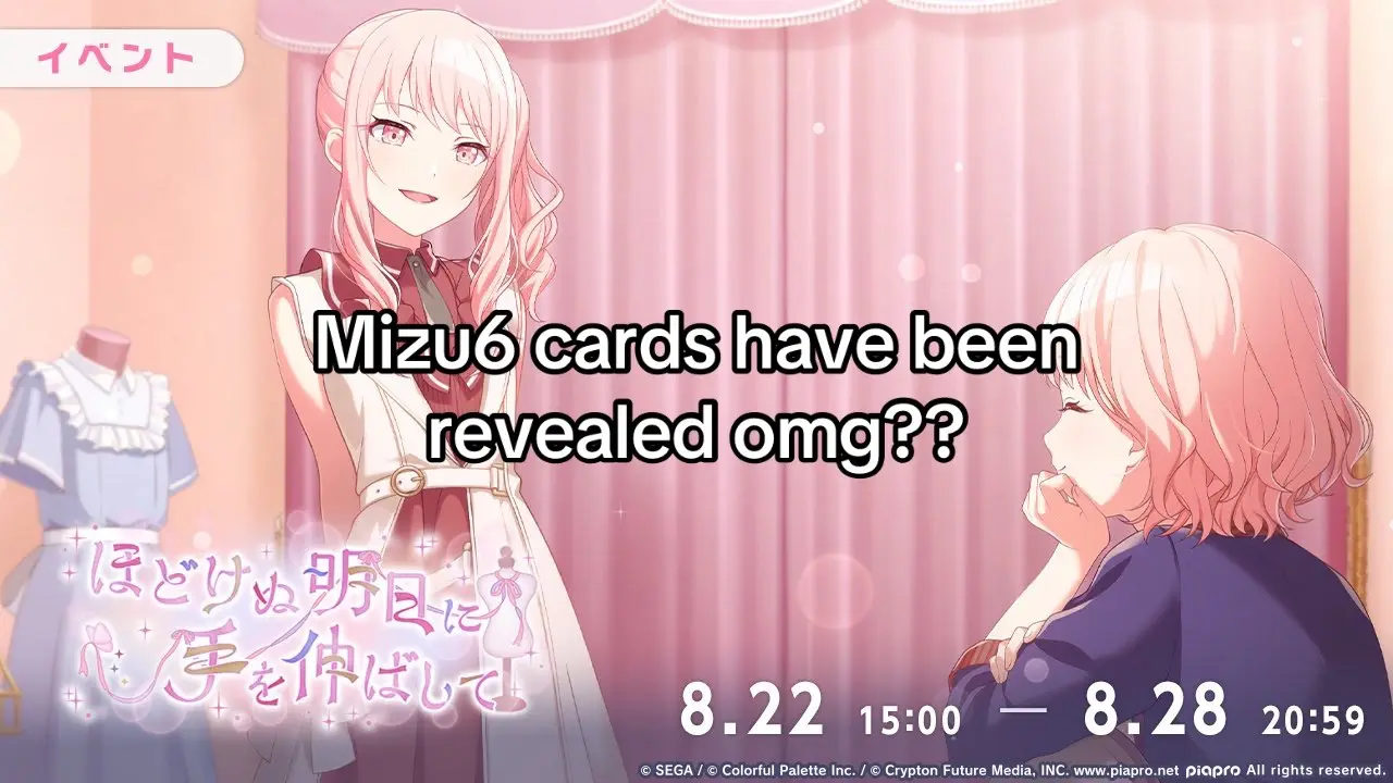 I hardly play on jp sekai anymore but i WILL get on for mizu6 #mizuki #mizukiakiyama #enashinonome #kanadeyoisaki #mafuyuasahina #kagaminelen #akiyamamizuki #projectsekai #fyp