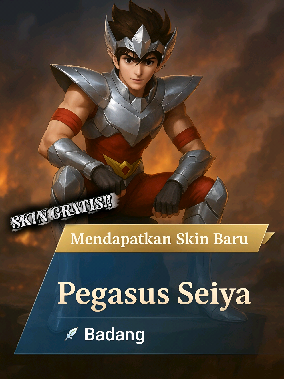 skin gratis Badang Saint✯Seiya 0 dm🔥 #nena #badangmlbb #saintseiya #fyp #fypツ 
