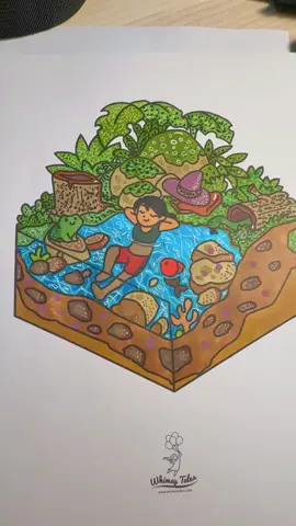 Whimsy Tales - Whimsical Cozy Fantasy ♥️🖍️  #colortok #colourtok #coloring #whimsytales #colouring #fypシ #colour #coloringbook #digitalcoloringbooks #arttherapy #ohuhumarkers #ohuhu #fantasy #island #vacation #relaxing #relax #cozy #viral #cute #colouringbook #inspired 