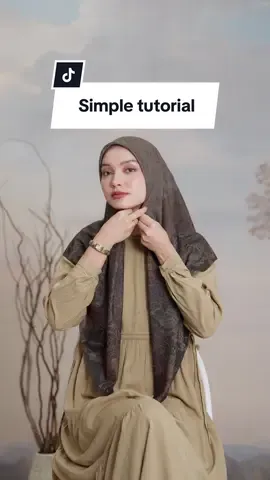 Tips pakai kerudung motif #hijabstyle #hijabtutorial #hijabmotif 